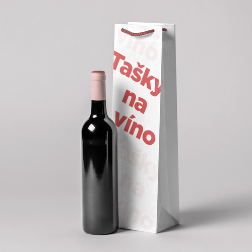 Papierová taška - na víno
